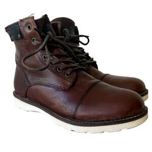 Four Brothers FB Ocean cap toe workwear leather lace up boots work outdoor 8.5